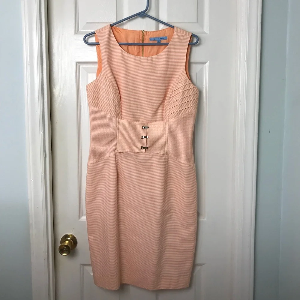 Antonio Melani peach Dress Size 8 - Picture 8 of 8